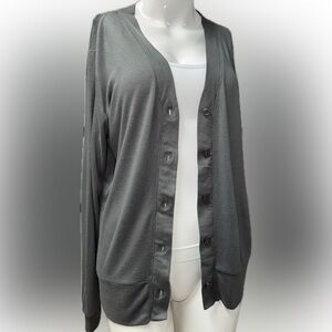 🆂 La Vie en Rose Gray Open-Front Cardigan | Soft Stretchy Sweater